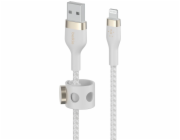 Belkin Flex Lightning/USB-A 1m mfi cert., bílý     CAA010bt1MWH