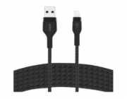 Belkin Flex Lightning/USB-A 3m mfi cert., cerný    CAA010bt3MBK