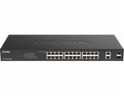 Přepínač D-Link D-Link Switch 26-port vrstva2 Poe+Gigabit Smart