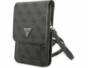 Guess PU 4G Triangle Logo Phone Bag Black Guess prémiový ochranný kryt telefonu vyrobený z kombinace kvalitních a odolných materiálů, které perfektně chrání Váš telefon.