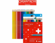 Caran d`Arche CARAN D'ACHE Swisscolor akvarelové tužky, kartonová krabička, 18 ks.