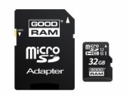 MicroSDHC 32GB CL10 UHS1 + adap. GOODRAM