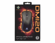 DELTACO GAM-104 GAMING DM120, Myš, USB, černá