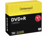 INTENSO DVD+R Slim Case 4,7GB 10ks