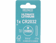 DELTACO Ultimate CR2032, Knoflíkové baterie, 1ks