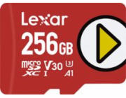 Lexar microSDXC Class 10 256 GB LMSPLAY256G-BNNNG Lexar paměťová karta 256GB PLAY microSDXC UHS-I cards, čtení 150MB/s C10 A1 V30 U3