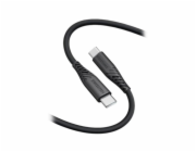 Swissten Datový kabel SOFT SILICONE USB-C / USB-C 1,5 M, PD 60 W, černý