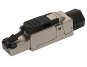 Konektor MPTL 90° RJ45 CAT6A STP samořezný SXRJ45-6A-STP-BK-SA-U