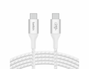 Belkin BOOST CHARGE™ USB-C na USB-C kabel 240W, 2m, bílý - odolný