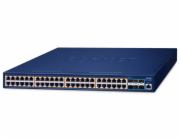 Planet GS-6311-48P6X L3 switch, 48x1Gb, 6x10Gb SFP+, 48x PoE 802.3at 600W, QoS