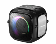 C-TECH reproduktor Impressio Qubis mini, bluetooth, čtečka, USB, AUX, RGB podsvícení, FM,USB-C