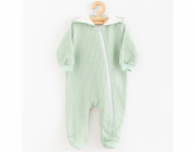 Kojenecký mušelínový overal s kapucí New Baby Comfort clothes šalvějová Vel.80 (9-12m)