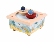 Trousselier Dancing Music Box Whales, magnetic