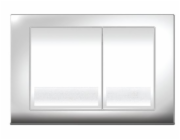 KK-POL M06 splachovací tlačítko na WC, lesklý chrom (SPP/028)