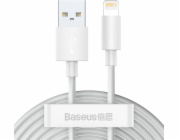 Baseus BASEUS WISDOM 2-PACK LIGHTNING 150CM/2,4A BÍLÝ USB kabel