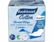 Vuokkoset Vuokkoset, COTTON, Normal Sensitive vycpávky s křidélky, 12 ks.