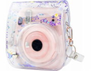 LoveInstant Case Kryt pouzdra pro Fujifilm Instax Mini 11 / průhledné flitry fialové