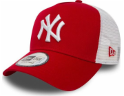 Červená a bílá čepice New Era New York Yankees Clean A Frame Trucker (11588488)