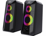 Havit reproduktor Havit SK202 2.0 RGB počítačové reproduktory (černé)