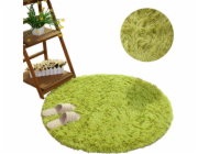 Strado Kulatý koberec Shaggy Strado 150x150 GreenGrass Green) univerzální