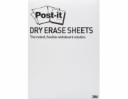 Post-it POST-IT® Dry Erase archová fólie (DEFPACKL-EU), 28x39cm, 15 archů, bílá