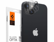 Spigen Optik.TR Camera Protector tvrzené sklo pro ostrůvek fotoaparátu iPhone 14 / 14 Plus 2 ks transparentní