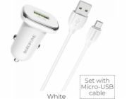 Borofonová nabíječka 1x USB-A 3A (BFO-BZ12A-MW)