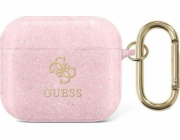 Guess Guess GUA3UCG4GP kryt AirPods 3 růžový/růžový Glitter Collection