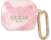 Guess Case Guess GUA3UNMP kryt Apple AirPods 3 růžový/růžový Marble Collection