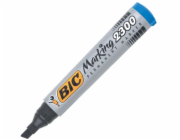 Bic permanentní popisovač 2300, modrý zkosený hrot