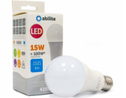 Abilite LED ŽÁROVKA ABILITE CLASSIC MILKY NEUTRAL E27 15W/230V 1521LM A65