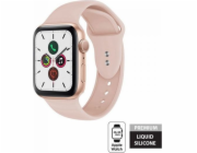 Crong Crong Liquid Band - Řemínek Apple Watch 38/40 mm (pískově růžový)