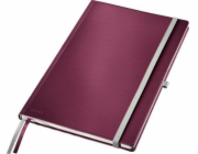 Leitz Leitz Style A4 notebook s pevnou vazbou, kostkovaný, tmavě červený 44760028