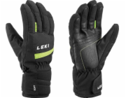 Lyžařské rukavice Leki Max Junior black-lime vel. 7.0