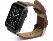 Řemínek na Apple Watch X-doria X-Doria Lux 42 mm hnědý/hnědý 23819