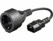 Manhattan Power Cable Manhattan Power Adapter IEC320 C14 to Schuko F Socket 23cm