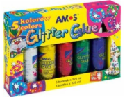 Amos GLITTER SE TŘPYTKY 120 ML X 5 AMOS BAREV