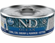 FARMINA N&D CAT OCEAN TUNA COD SHRIMP&P