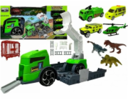 LEANToys Dinosaur Truck Transporter Set