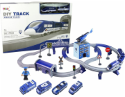 Import leantoys Set Town Police Train Blue 203 km/h