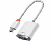 Adaptér HDMI na VGA se zvukem řady Baseus Lite (bílá)