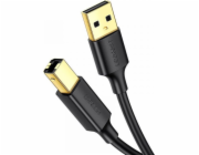 Ugreen USB 2.0 AB UGREEN US135 kabel pro tiskárnu, pozlacený, 5m (černý) (10352) - 023772