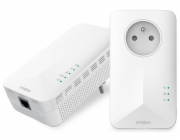 STRONG sada 2 adaptérů Powerline 1000 WF DUO FRV2/ Powerline 1000 Mbit/s/ Wi-Fi 1200 Mbit/s/ 2x LAN/ bílý