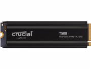 Crucial SSD 2TB T500 PCIe Gen4 NVMe M.2 s chladičem