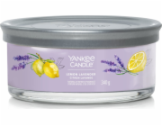 Svíčka ve skleněném válci Yankee Candle, Citrón a levandule, 340 g