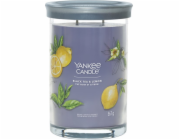 Svíčka ve skleněném válci Yankee Candle, Černý čaj s citrónem, 567 g