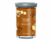 Svíčka ve skleněném válci Yankee Candle, Banánový chlebíček s kořením, 567 g