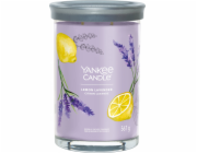 Svíčka ve skleněném válci Yankee Candle, Citrón a levandule, 567 g