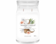 Svíčka ve skleněné dóze Yankee Candle, Kokosová pláž, 567 g