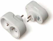 Větev GTV 2x2P+Plug s bílým AE-RU0102-00